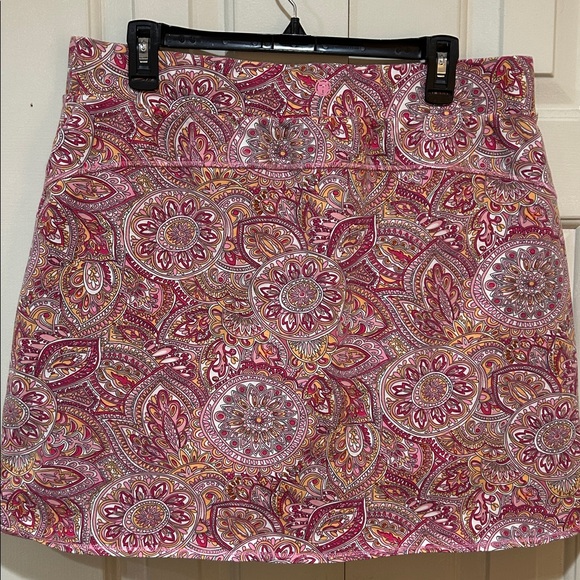 T by Talbots Pink Paisley Skort - Picture 3 of 9